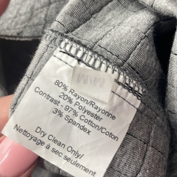 Rebecca King grey long cardigan Shacket thumbholes minimalist career casual sz m - Picture 8 of 13